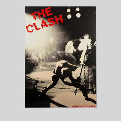 Music Poster - The Clash London Calling Poster - Vintage Style - Size 24x36