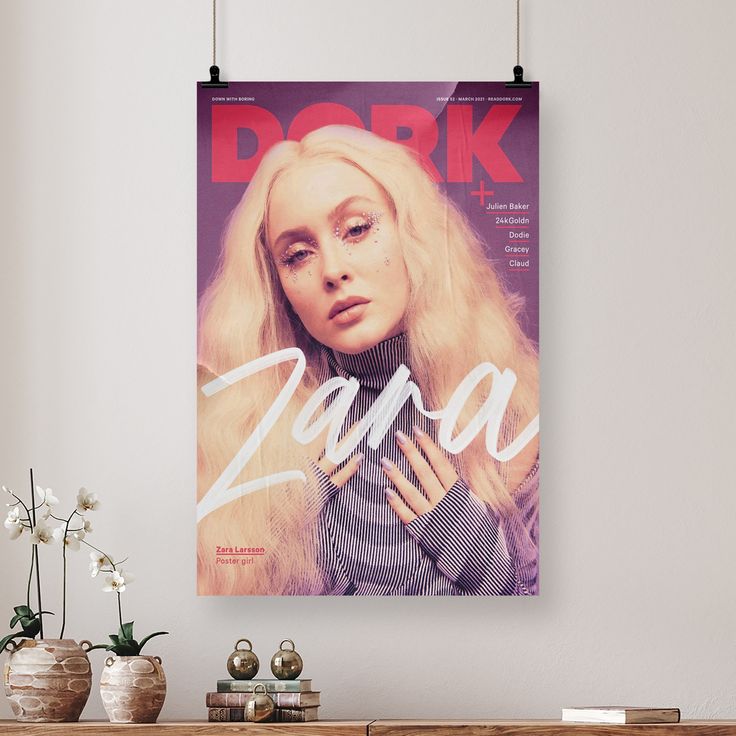 Music Poster - Zara Larsson Poster - Vintage Style - Size 24x36