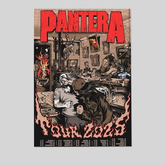 Pantera 2025 Tour Lithograph Poster Size 24''x36''