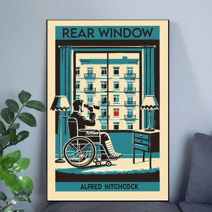 Rear Window Poster: Alfred Hitchcock Poster Full Size 24''x36''