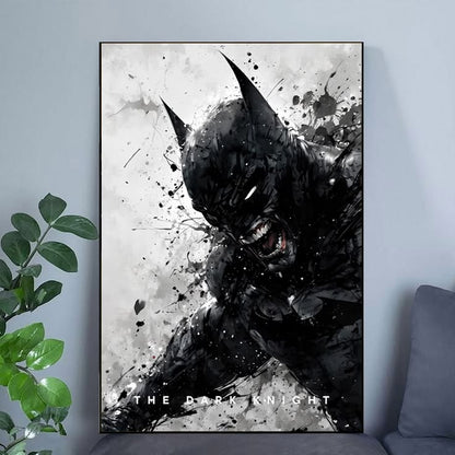 Batman: The Dark Knight Poster, Action Cinematic Wall Art