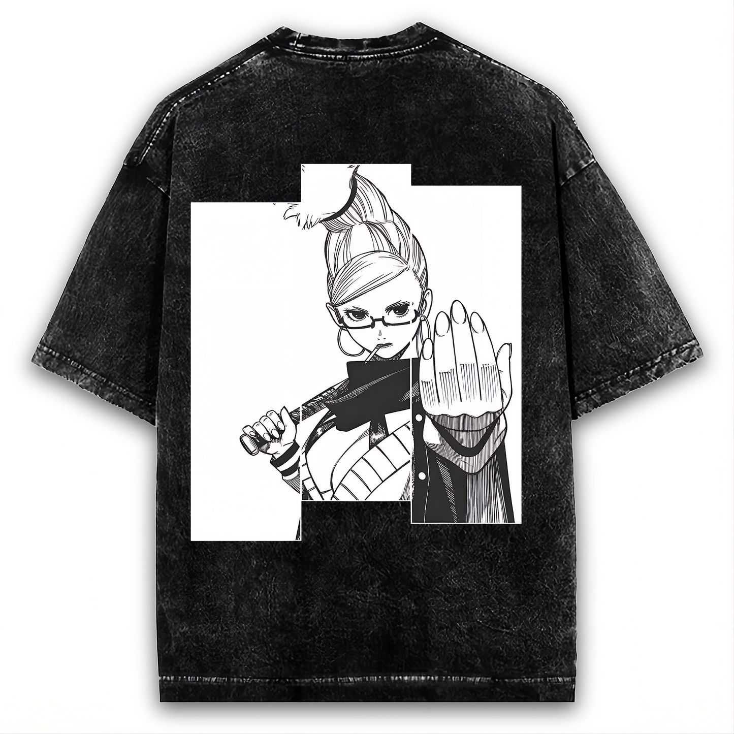 SEIKO AYASE "COMMAND POSE" DANDADAN VINTAGE WASHED TEE