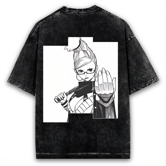 SEIKO AYASE "COMMAND POSE" DANDADAN VINTAGE WASHED TEE