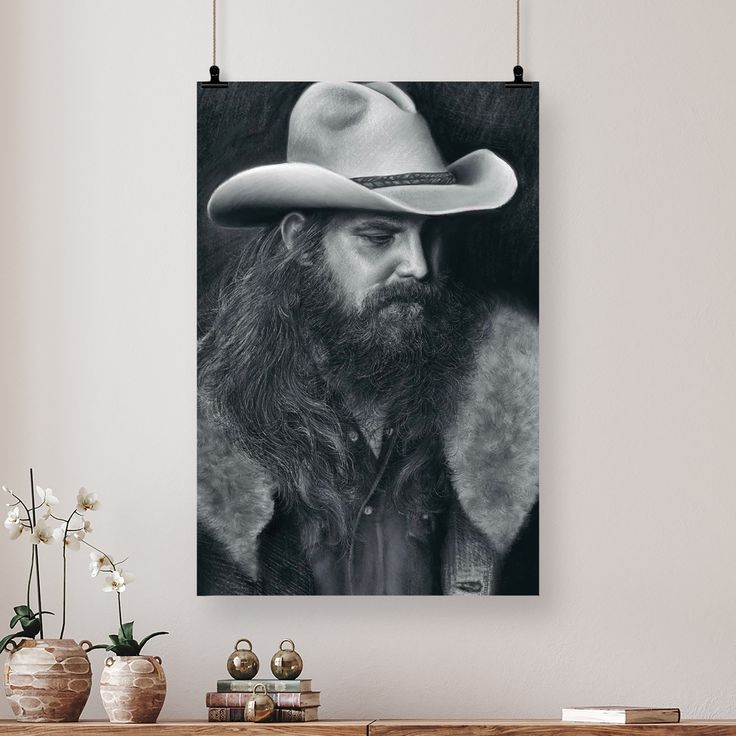 Music Poster- Chris Stapleton Poster - Vintage Style - Size 24x36