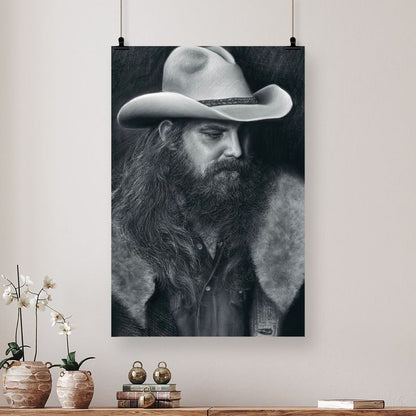 Music Poster- Chris Stapleton Poster - Vintage Style - Size 24x36