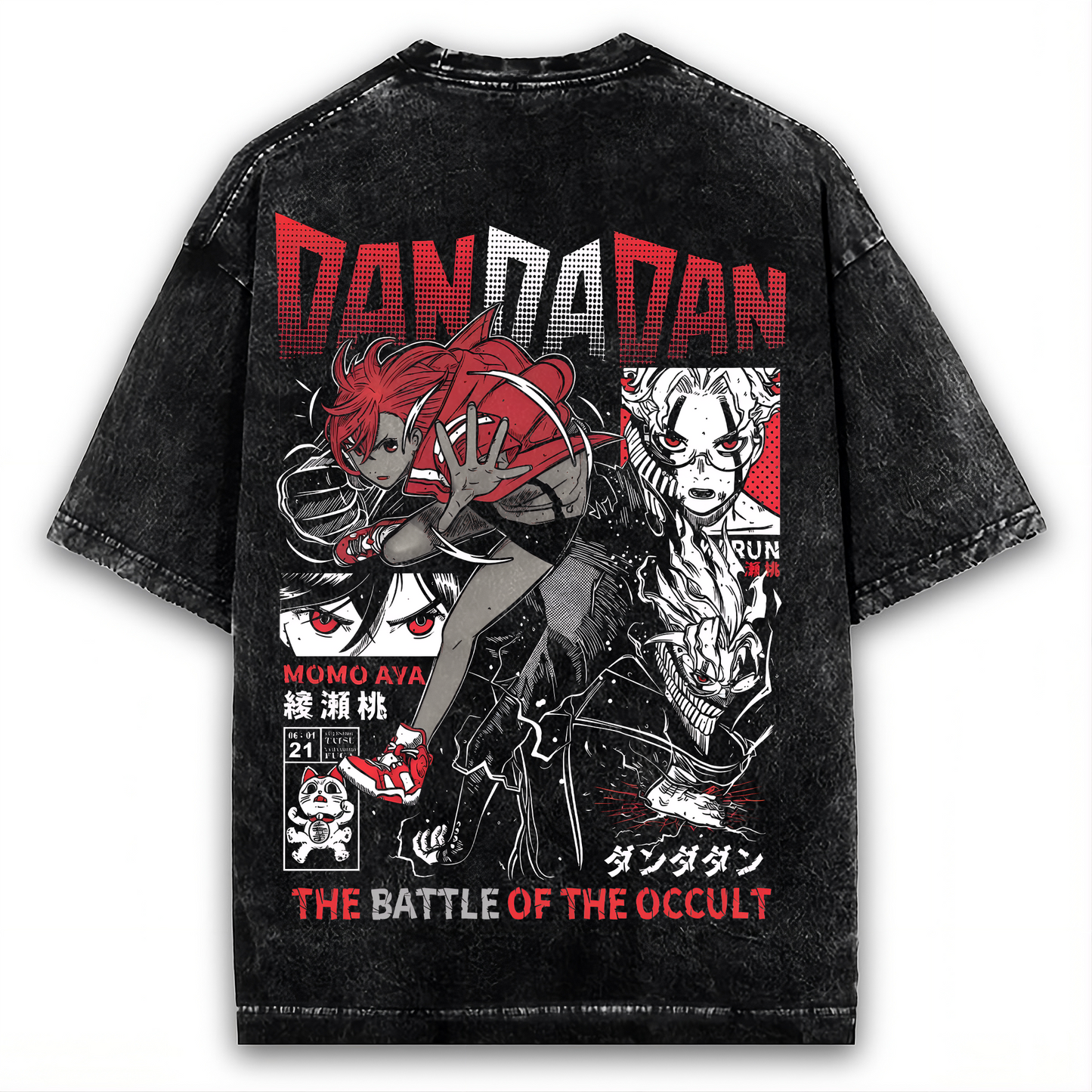 DANDADAN "THE BATTLE OF THE OCCULT" VINTAGE WASHED TEE