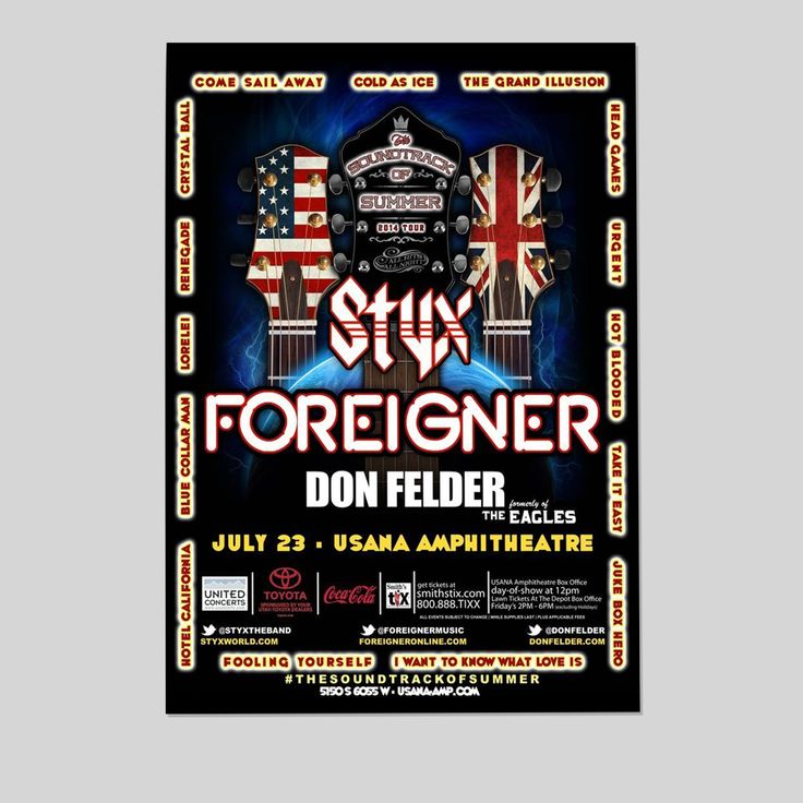 STYX Concert Poster Size 24''x36''