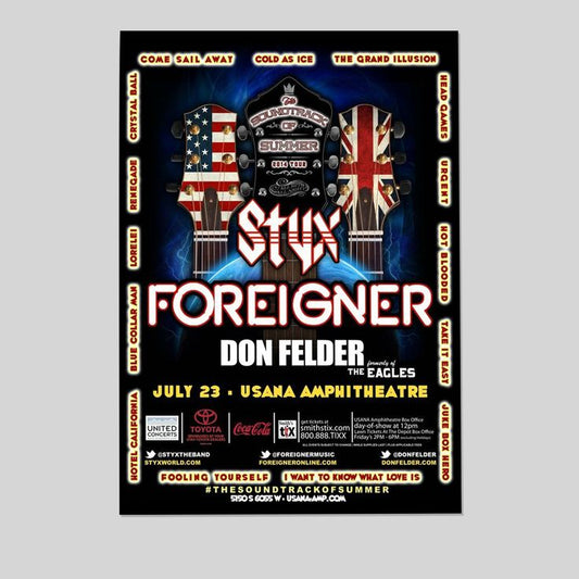 STYX Concert Poster Size 24''x36''