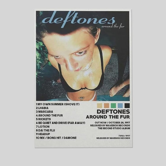 Deftones Around The Fur for Room Aesthetic Wall Art Poster Size 24''x36''