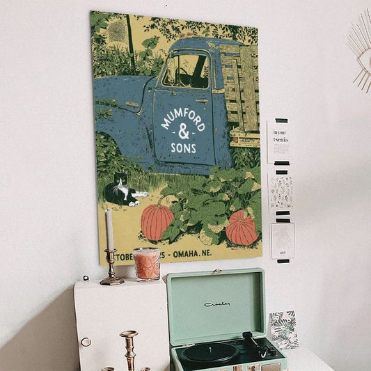 Vintage Mumford & Sons Omaha 2025 Tour Poster Size 24''x36''