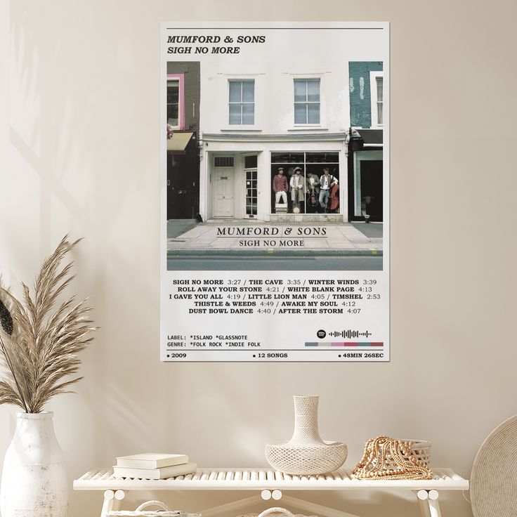 Mumford And Sons Sigh No More Album Cover Canvas Poster Print Music Posters Size 24''x36''