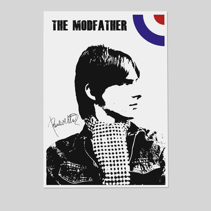 Music Poster - Paul Weller - Vintage Style - Size 24x36