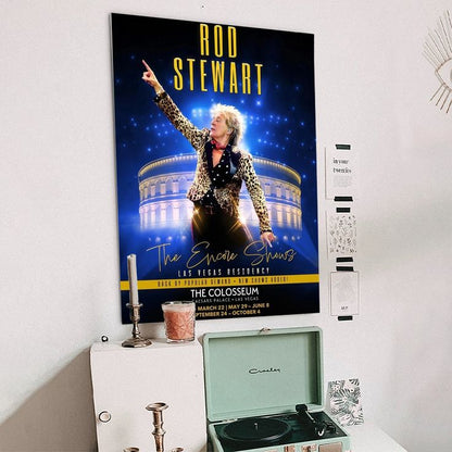 Rod Stewart The Encore Shows 2025 Tour Poster Rock Legend Star Print No Frame Size 24''x36''