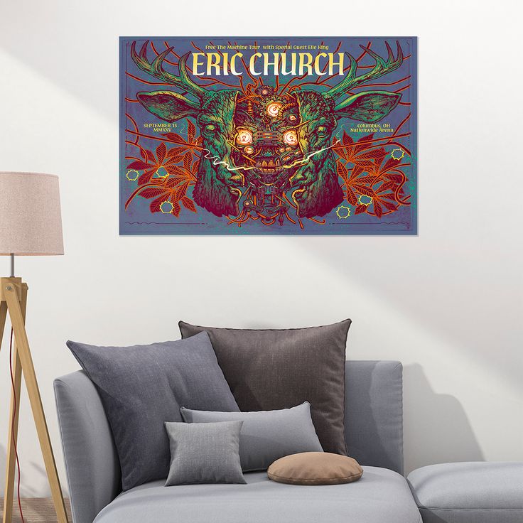 Eric Church Show Poster - Sep 13, 2025 Columbus, OH Size 24''x36''