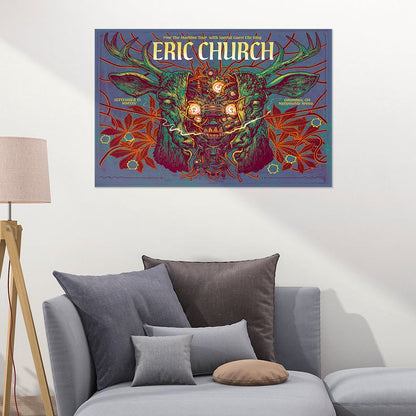 Eric Church Show Poster - Sep 13, 2025 Columbus, OH Size 24''x36''