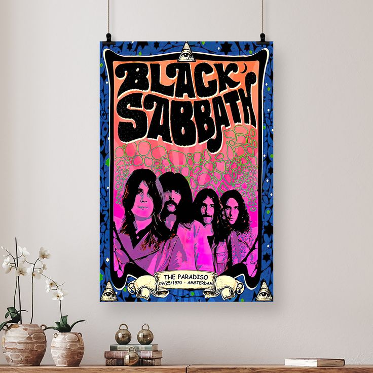 Black Sabbath Tour Reprint Concert Poster Size 24''x36''