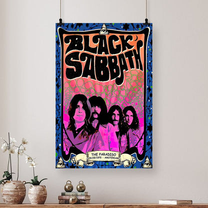 Black Sabbath Tour Reprint Concert Poster Size 24''x36''