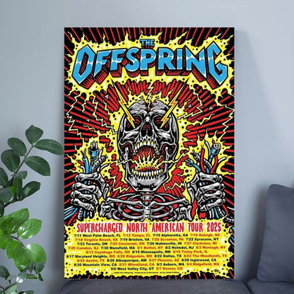 Music Poster- The Offspring Tour 2025 Poster Size 24''x36''