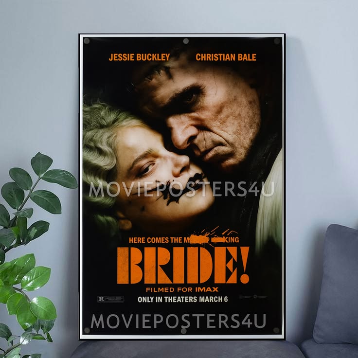 The Bride movie poster Frankenstein Buckley Poster Size 24''x36''