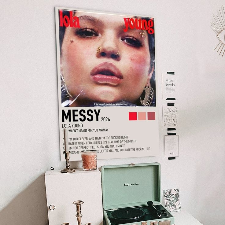 Music Poster- Lola Young - Messy 2024 Poster- Vintage Style - Size 24x36