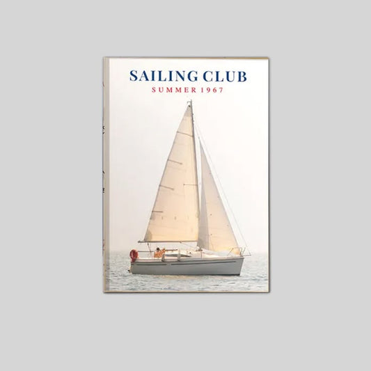 Fashion Magazine Summer Sailboat Wall Art Poster Full Size 24''x36''