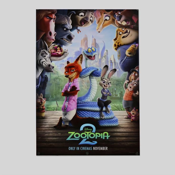 Zootopia 2 - original movie poster  2025 Advance Size 24''x36''