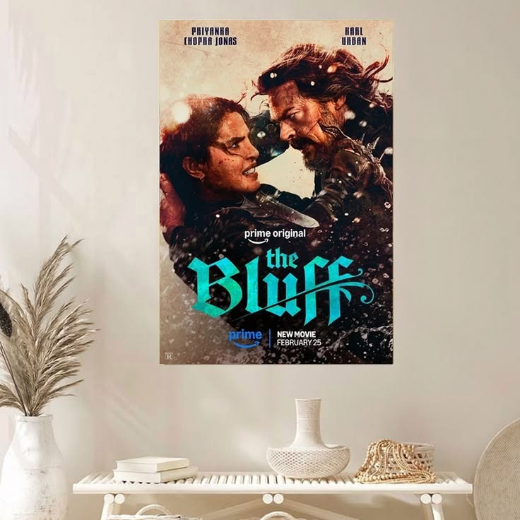 The Bluff 2026 Movie Poster – Action Thriller Film Wall Art Print, Cinema Poster Size 24''x36''
