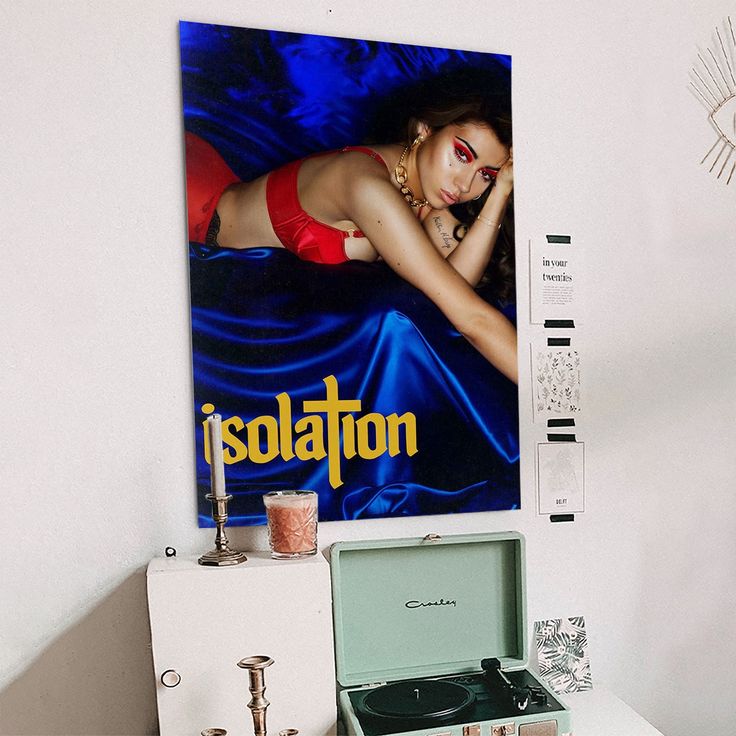 Hot Isolation Kali Uchis Album Music Cover Wall Print Poster Size 24''x36''