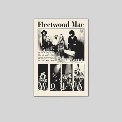RUMOURS Album Cover Wall Art Posters No Framed Size 24''x36''
