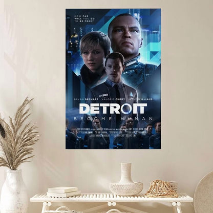 Detroit Become Human Sci Fi Video Game Character Art Poster Size 24''x36''