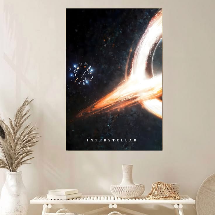 Interstellar Poster, Cinematic Sci-Fi Movie Wall Art