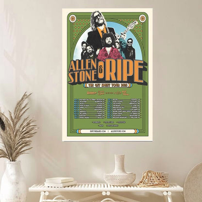 Allen Stone And Ripe The Get Sweet Tour 2025 Poster Size 24''x36''