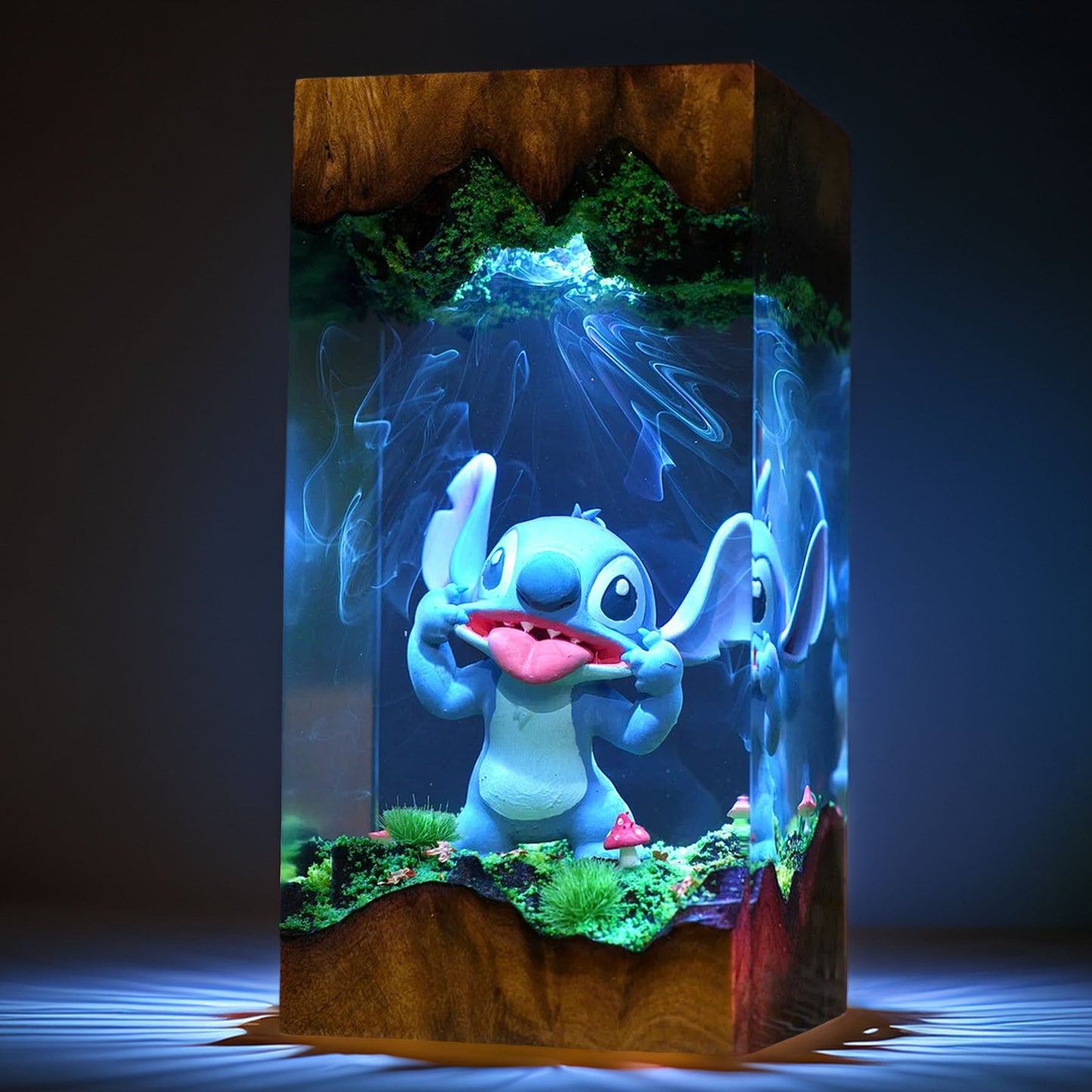 Blue Cosmic Pet Creature Resin Lamp V2