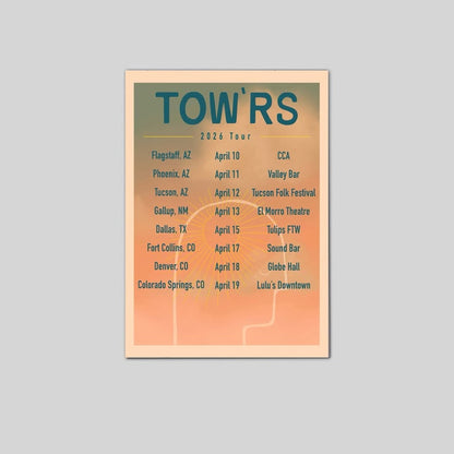 Tow'rs 2026 tour Poster Size 24''x36''