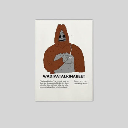 Lucky Shop Sassy the Sasquatch Wadiyatalkinbeet TV Series Poster Full Size 24''x36''