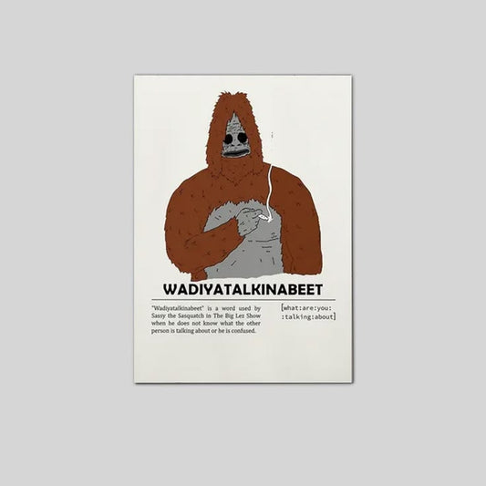 Lucky Shop Sassy the Sasquatch Wadiyatalkinbeet TV Series Poster Full Size 24''x36''