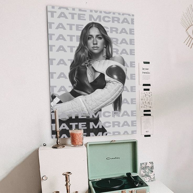 Tate McRae Poster Pop Music Wall Art Album Size 24''x36''