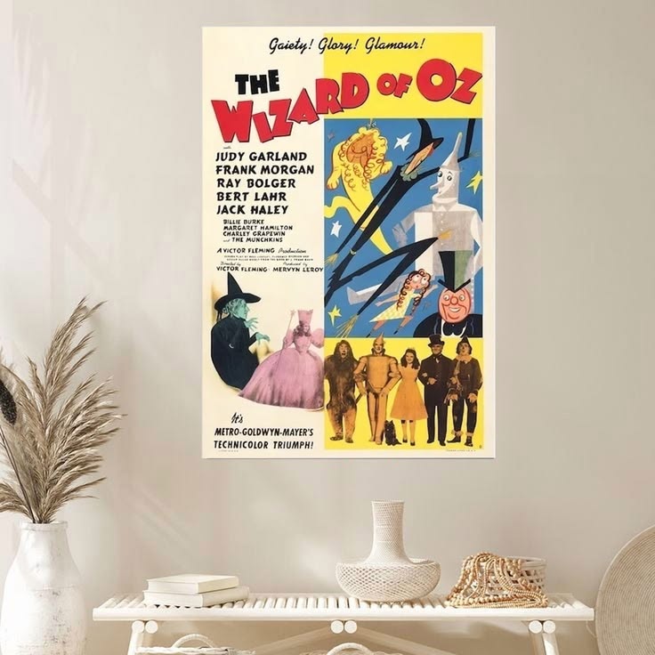 The Wizard of Oz Classic Vintage Fantasy Movie PosterThe Wizard of Oz Classic Poster Size 24''x36''