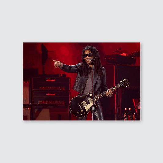 Lenny Kravitz Poster Print Landscape Color Home Decor For Living Room, Dining Room, Office, Dormitory, Hallway, Home Office Size 24''x36''