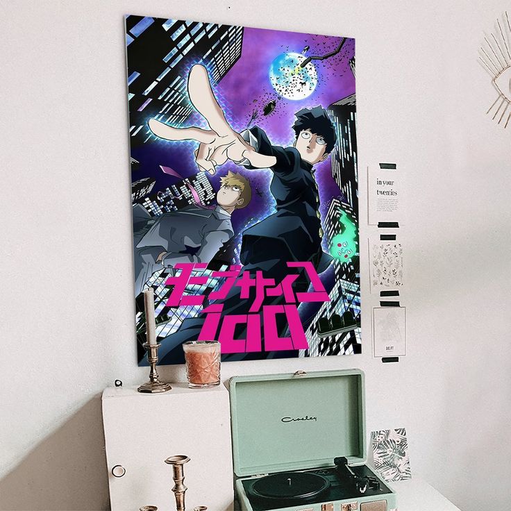 Crunchyroll Mob Psycho 100 Poster - Japanese Anime Series Key Art Size 24''x36''
