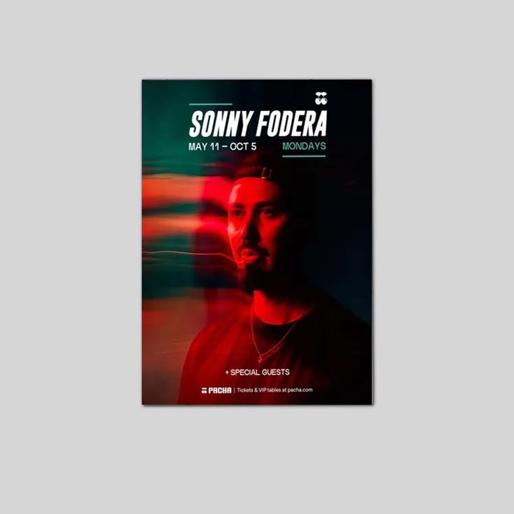 Sonny Fodera Poster Print, House Music Wall Art, EDM Concert Poster, Electronic Music Decor, DJ Fan Gift, Club Culture Artwork