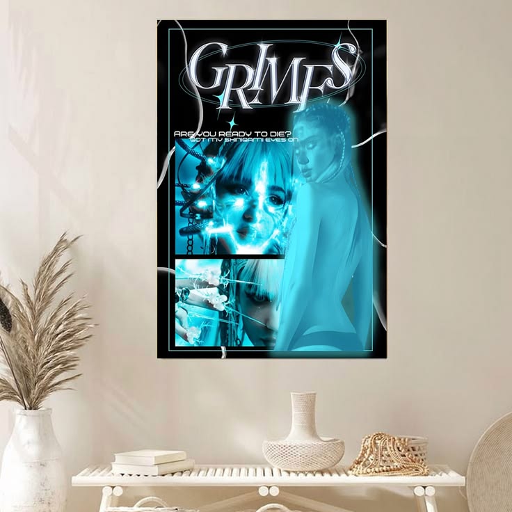 Grimes Claire Boucher Poster Shinigami Eyes Are You Ready to Die? Poster Size 24''x36''