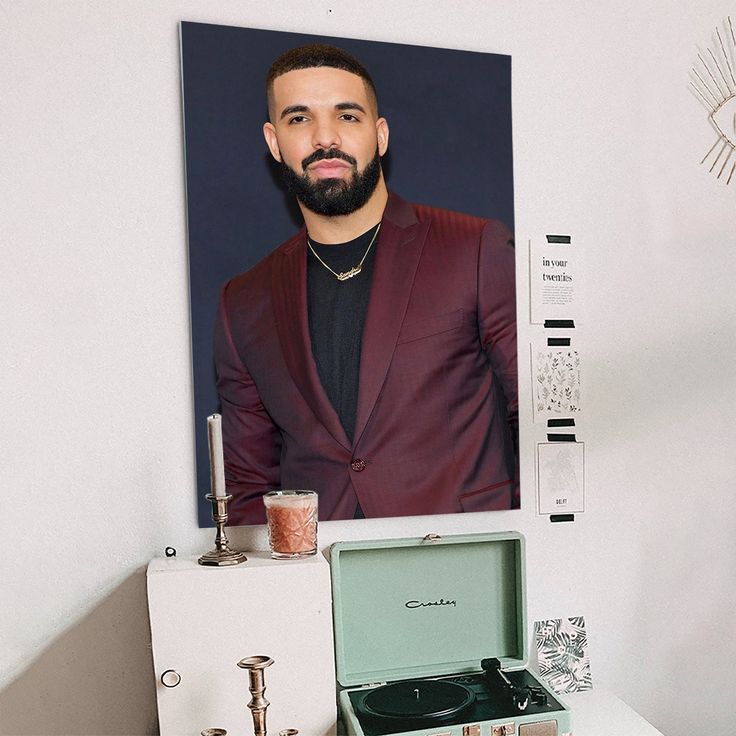 Music Poster Drake Celebrity Cinema Actor Musician Artist Wall Art Home Decor Size 24''x36''
