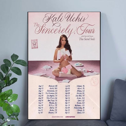 Kali Uchis The Sincerely Tour Schedule Poster Size 24''x36''