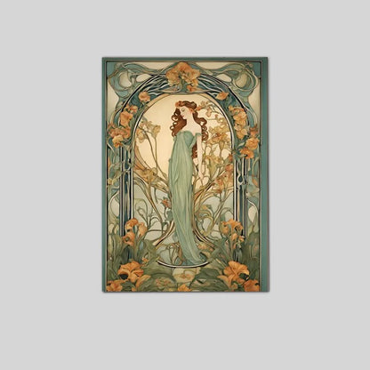 Vintage The Maiden in Sage Poster Full Size 24''x36''