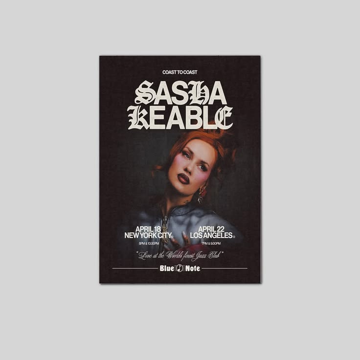 Music Poster Sasha Keable Powerhouse R&B vocalist Size 24''x36''