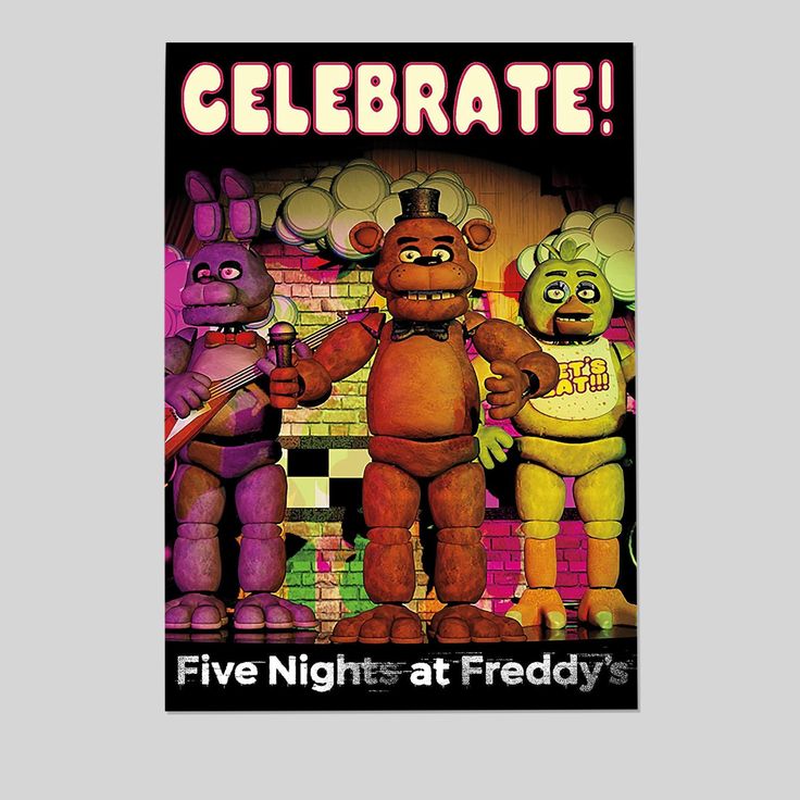 Trends International Five Nights At Freddys Celebrate Wall Poster Size 24''x36''