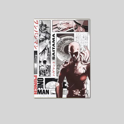 ONE-PUNCH Man Japanese Maga Poster Decor Home Poster Size 24''x36''
