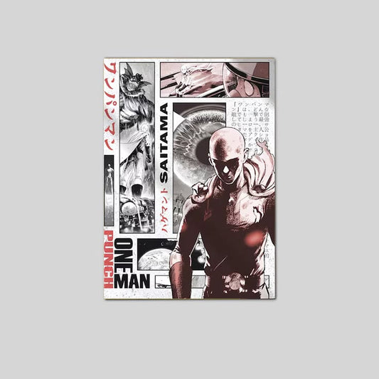 ONE-PUNCH Man Japanese Maga Poster Decor Home Poster Size 24''x36''