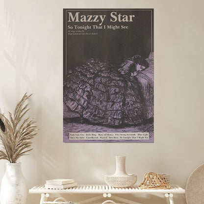 Mazzy Star 'So Tonight That I Might See' Album Cover Poster Size 24''x36''